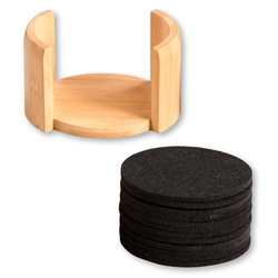 Coaster din fetru pentru cesti, 12 piese, Kesper