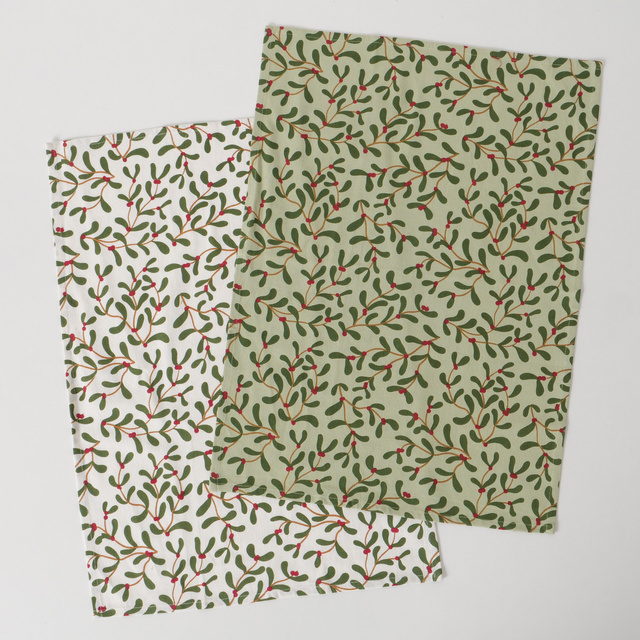Prosoape de bucătărie cu model mic MISTLETOE, 50 x 70 cm, 2 buc.