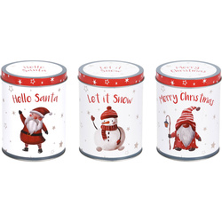 Recipiente pentru biscuiti de Craciun, 3 bucati