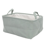 Coș de depozitare cu mânere, din poliester, 40 x 29 x 22 cm