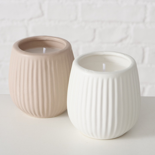 Lumanare decorativa din portelan POMMRY, Ø 7 cm