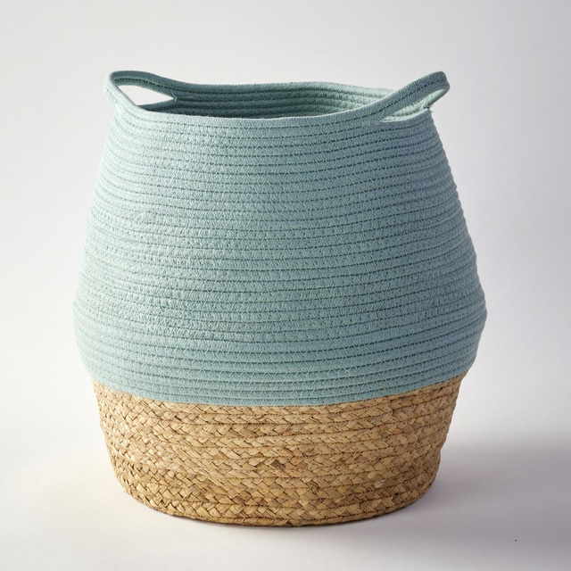 Coș pentru jucării rotund PAON din bumbac, Ø 30 cm