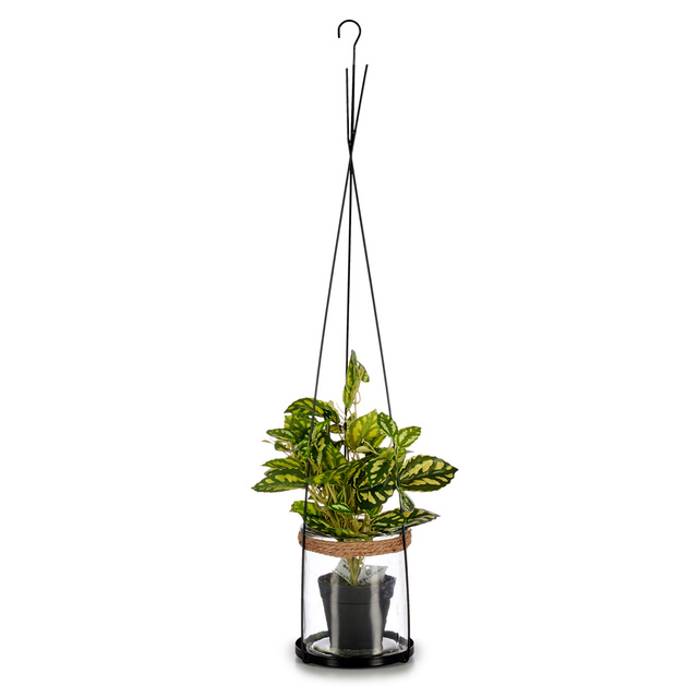 Sfesnic cilindric din sticla, suspendat, 15,5 x 85,5 cm