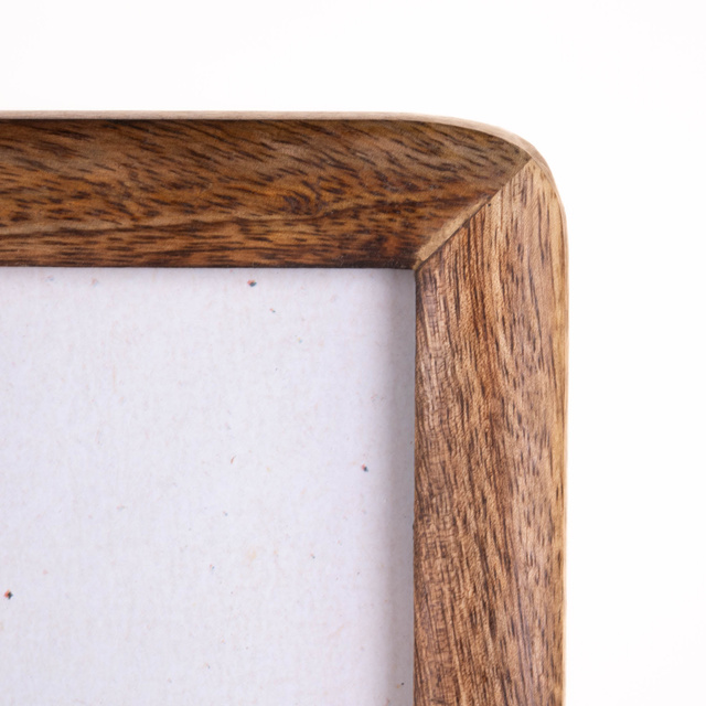 Ramă foto din lemn, verticală, din lemn de mango, 23 x 2 x 28 cm