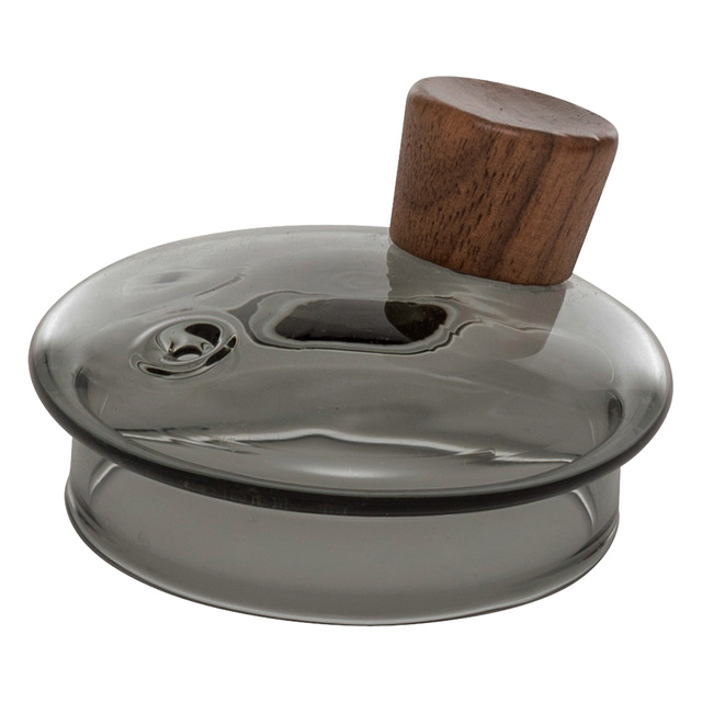 Cana pentru infuzare din sticlă gri TWISTED LIME, 800 ml