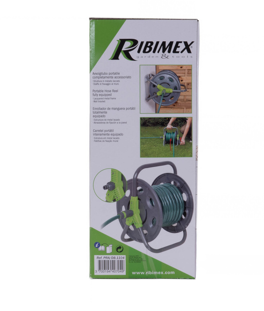 Rola portabila pentru furtun de gradina RIBIMEX, echipata