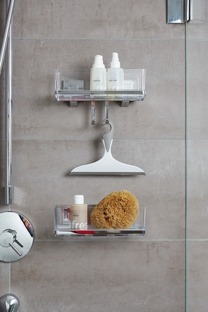 Raft de baie dreptunghiular QUADRO, Vacuum-Loc, pentru duș, WENKO