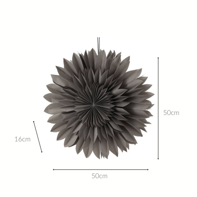 Decorațiune de Crăciun pentru fereastră, stea din hârtie, 50 cm