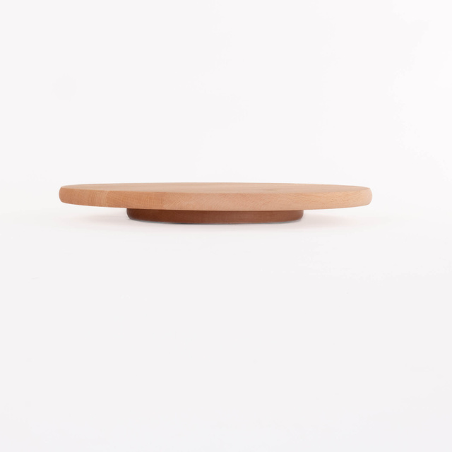 Tavă rotativă pentru servire, lemn de fag, Ø 30 cm