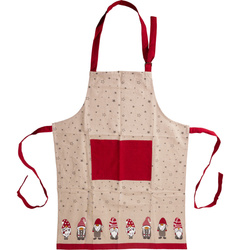 Șorț de bucătărie din bumbac cu motiv sărbătoresc, 84 x 60 cm