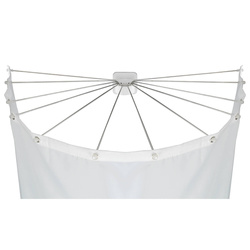 Bara pentru perdeaua de dus cu 12 brate, inox, Wesnko