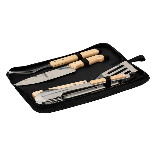 Set pentru gratar intr-o carcasa eleganta, 4 elemente