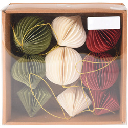 Decorațiuni de Crăciun din hârtie, Ø 6 cm