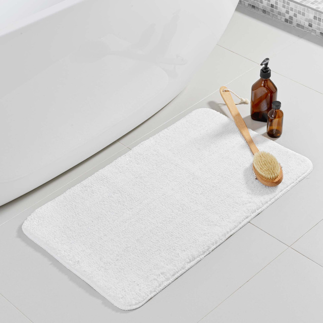 Covoras baie METROPOLIS, alb, 45 x 75 cm