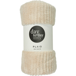 Pătură din flanel 160 x 130 cm, bej