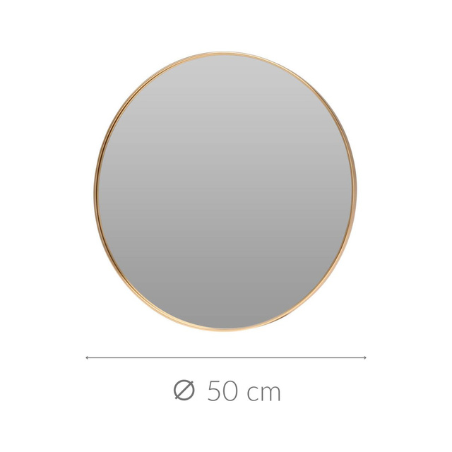 Oglinda rotunda aurie, Ø 50 cm