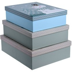 Set 3 cutii pentru cadouri de Craciun