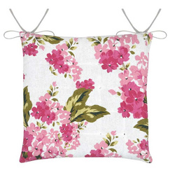 Perna din bumbac pentru scaun cu model floral 38 x 38 cm