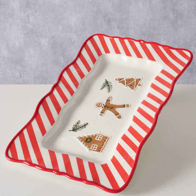 Vas ceramic în culori festive, 39 x 25 cm