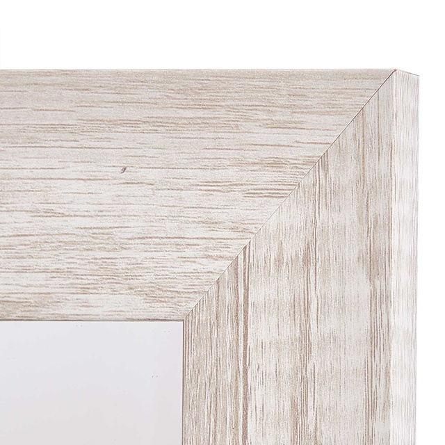 Oglindă de perete în ramă de lemn, 38 x 48 cm