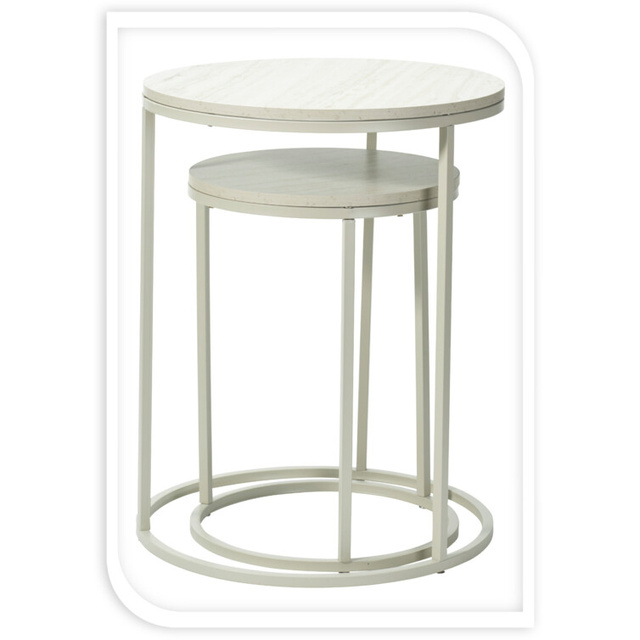 Set de mese de cafea rotunde SELI, 2 bucăți