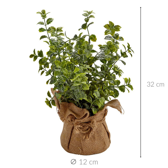 Ierburi artificiale în ghiveci pentru bucătărie, 17,7 cm