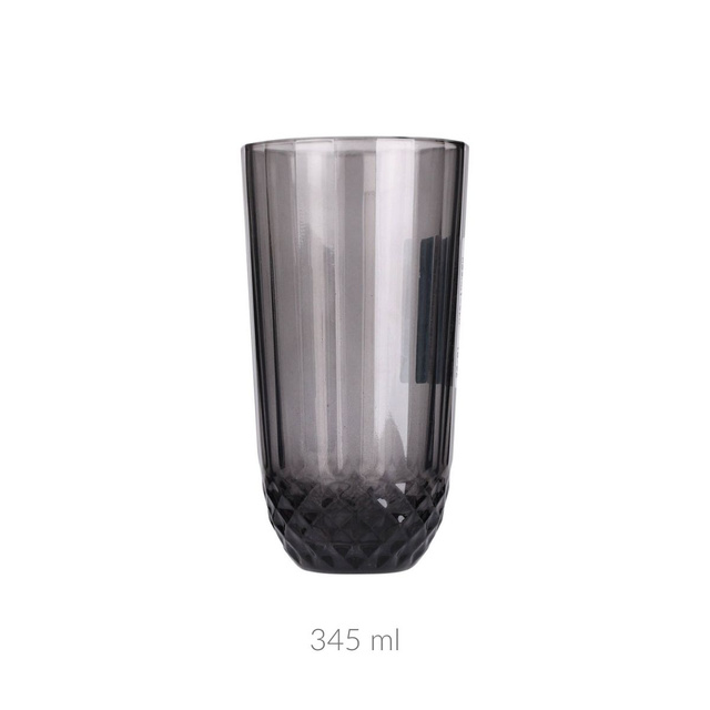 Pahar din sticlă gri, 345 ml