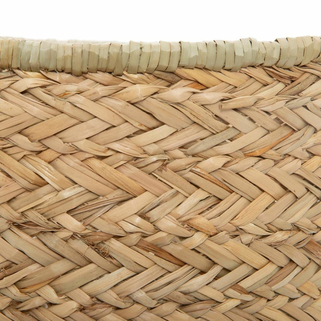 Coș decorativ cu mânere Ø 37 x 28 cm, iarbă de mare