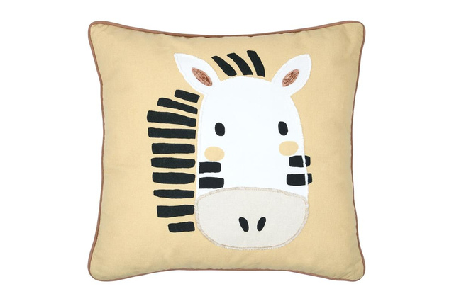 Perna decorativă pentru camera copilului COQUIN zebra, 40 x 40 cm