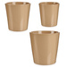Set ghivece din ceramica bej, 3 bucati