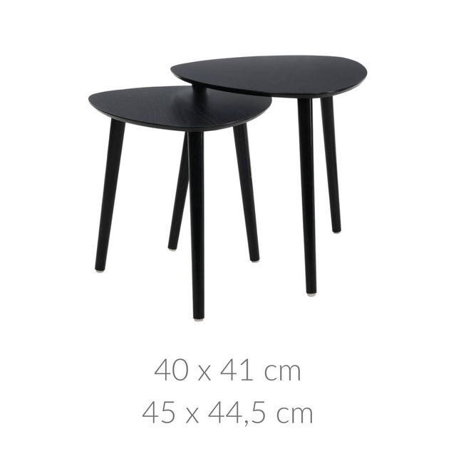 Set 2 masute de cafea cu trei picioare