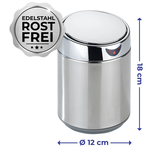 Coș de baie automat SENSO, oțel cromat