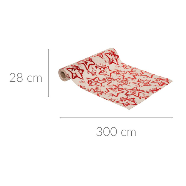 Traversa de masă cu motiv de Crăciun, 28 x 300 cm