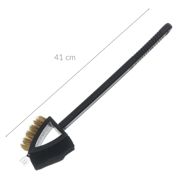 Perie metalică pentru grătar MUSTANG, 37,5 cm