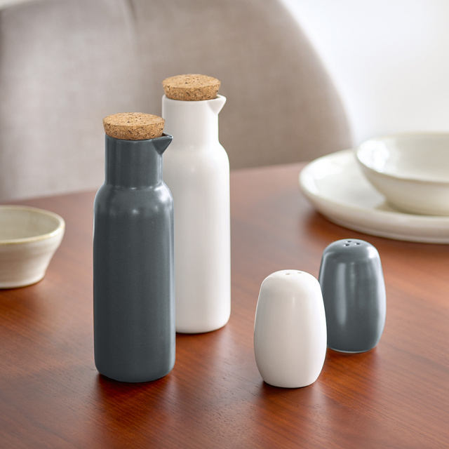 Solniță și piperniță ceramică BLACK&WHITE