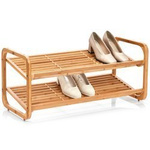 Suport din bambus pentru pantofi, încălțăminte, 2 niveluri, ZELLER