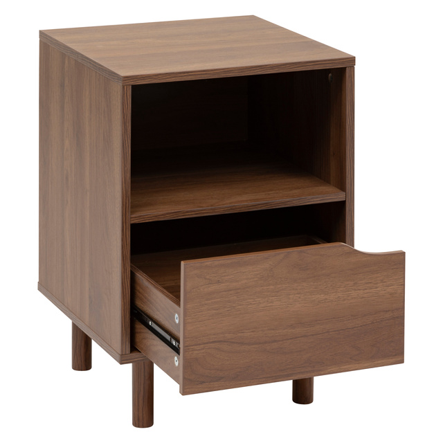 Noptieră SLIDY, culoare lemn închis, 40 x 57,5 x 40 cm