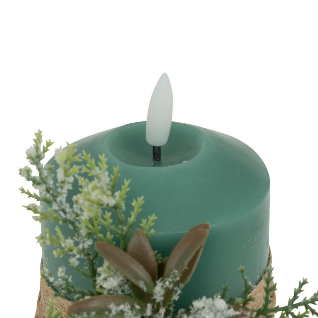 Lumânare decorativă LED din parafină, 10 cm