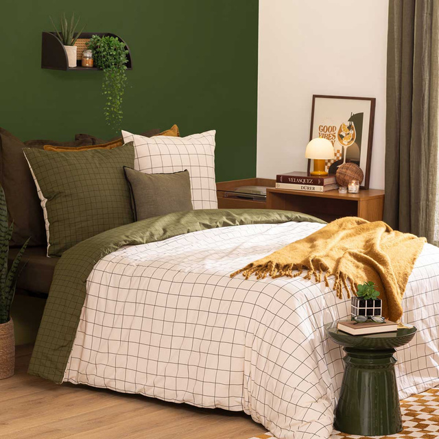 Lenjerie de pat cu model geometric MAATI, 240 x 220 cm