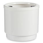 Ghiveci pentru flori cu auto-udare, alb, Ø 26 cm