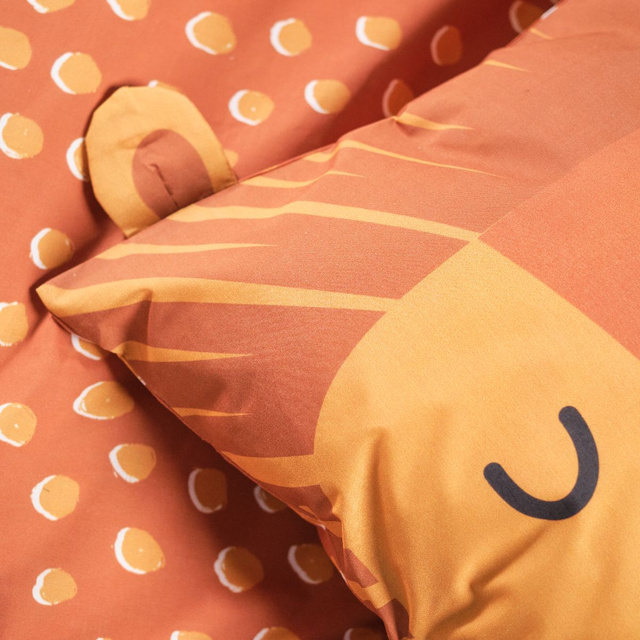 Lenjerie de pat pentru copii MAGIC JUNGLE cu urechiușe, 100% bumbac