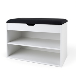 Dulap pentru pantofi cu loc de șezut LEVA, 60 x 30 x 47 cm