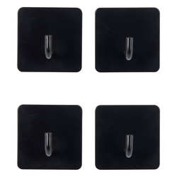 Set de 4 cârlige autoadezive STIKY, oțel inoxidabil