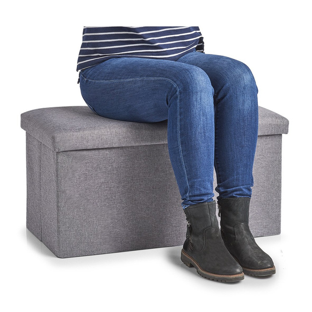 Puf pliabil, textil, 2-in-1, ZELLER