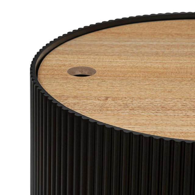 Masuta de cafea cu sertar ENOLA, rotundă, Ø 38,5 cm