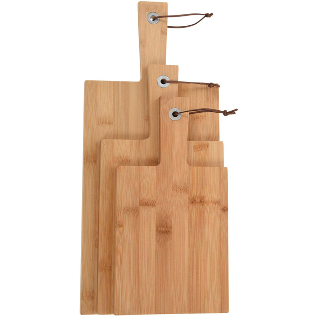 Set 3 tocatoare din bambus