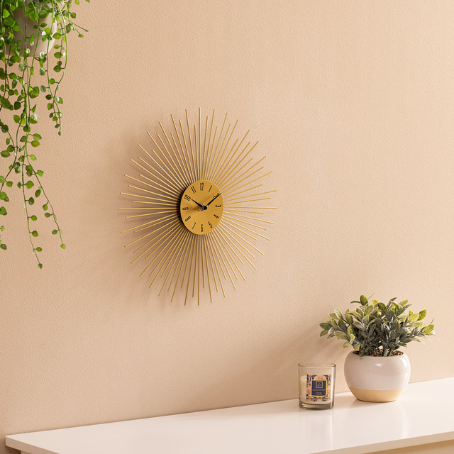 Ceas metalic Soare Solene diametru 36 cm