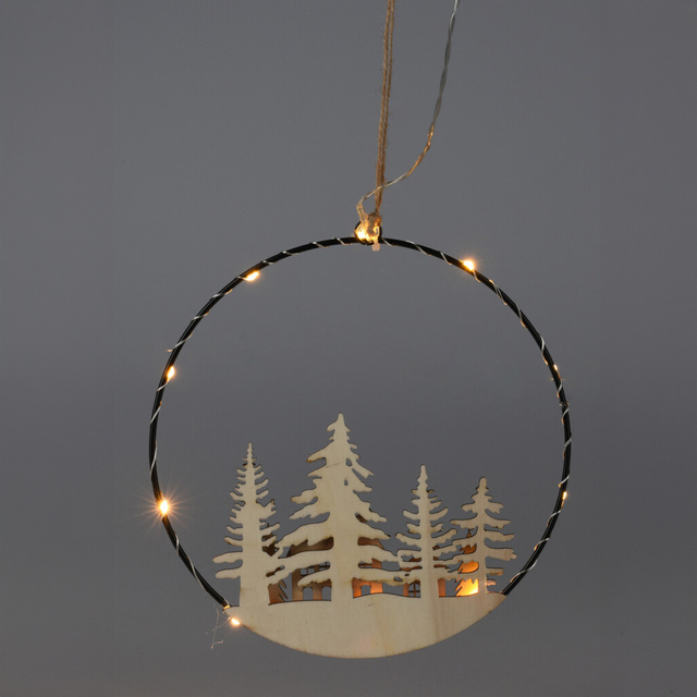 Decorațiune de Crăciun cu LED pentru suspendare, Ø 20 cm