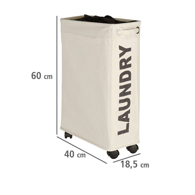 Coș de rufe CORNO, recipient 43 l, WENKO, bej