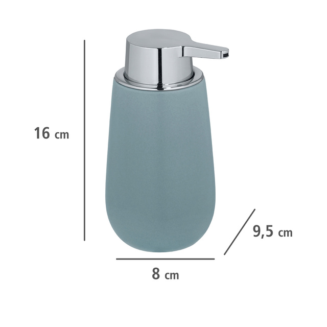 Dispenser săpun lichid BADI, Negru, 320 ml, WENKO